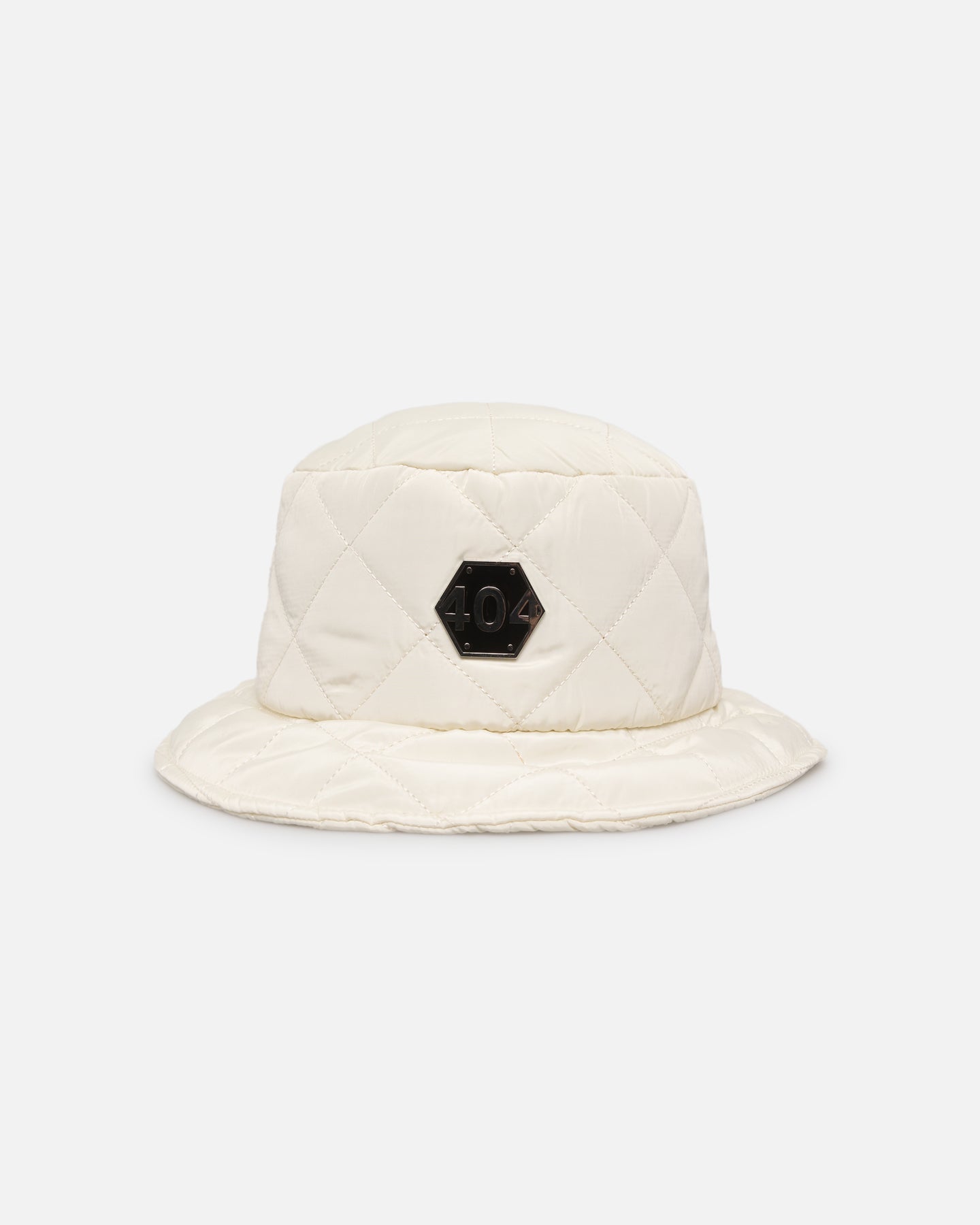 404 Quilted Bucket Hat Off White