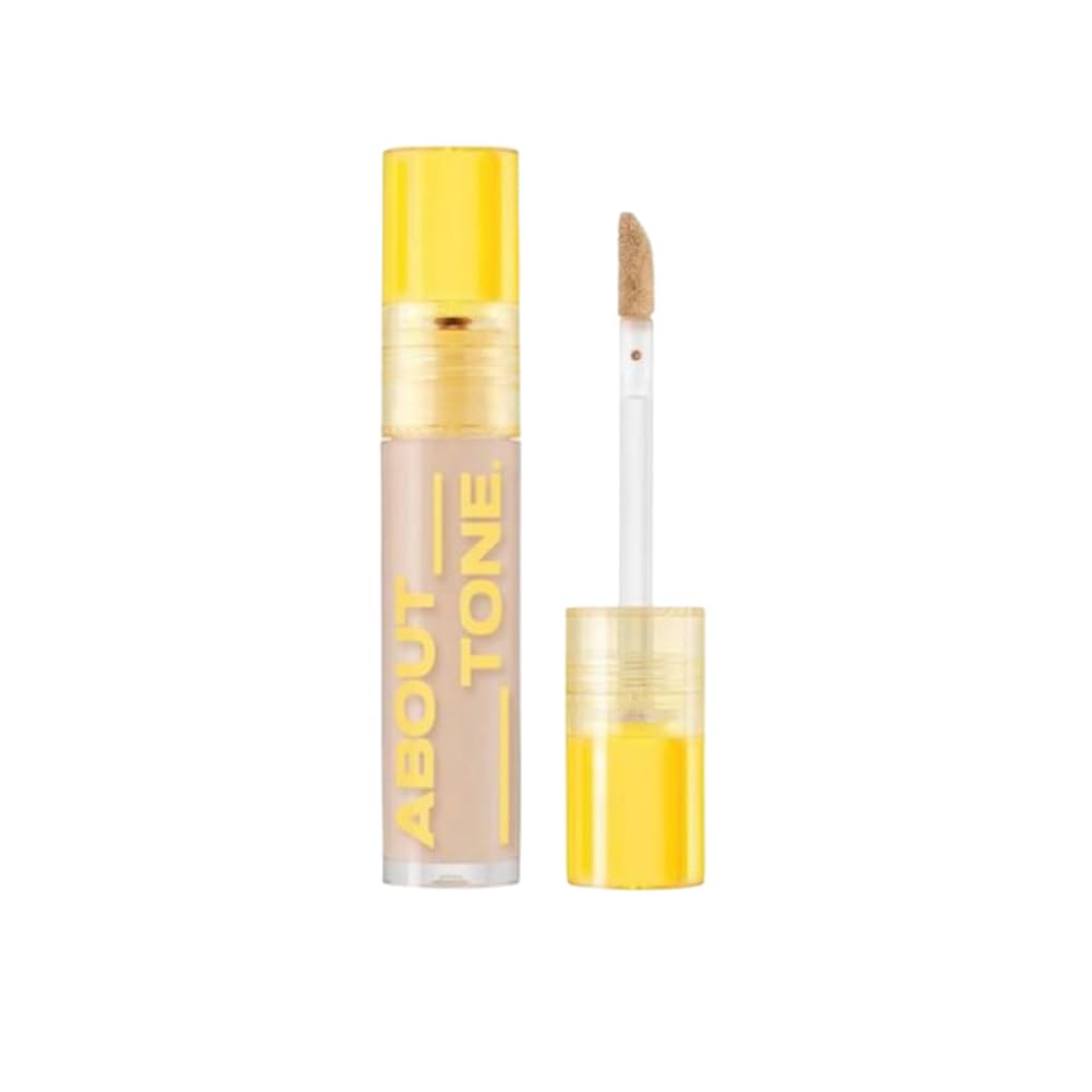 ABOUT TONE Hold On Tight Concealer 3 Colors Ð High Coverage & Fitting Liquid Concealer, Full Coverage, Lightweight Dark Circles Eraser, Long-Lasting Cover, Natural Finish, Vegan, 0.17 oz. (03 NATURAL)
