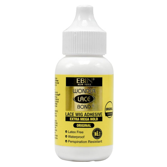 Wonder Lace Bond Wig Adhesive Extra Mega Hold 1.18o | Invisible Wig Bonding Glue: Water & Oil-Resistant, Non-Toxic, Light Hold for Secure and Natural-Looking Poly and Lace Hairpiece, Wigs