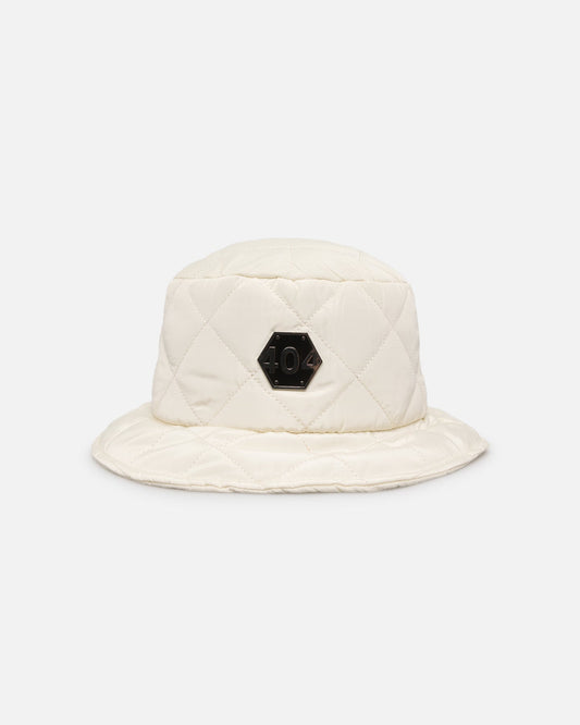 404 Quilted Bucket Hat Off White