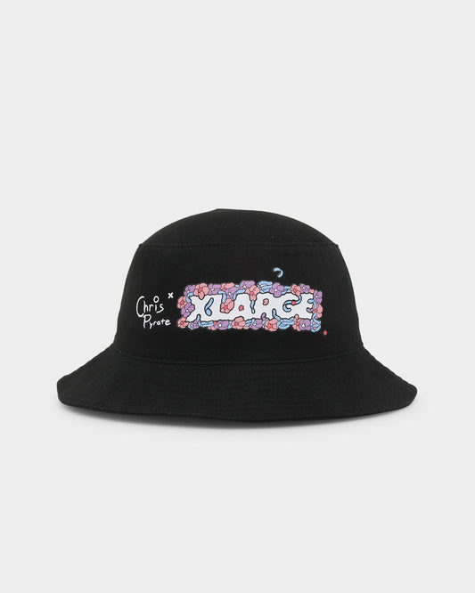 X-Large X Chris Pyrate Bucket Hat Black