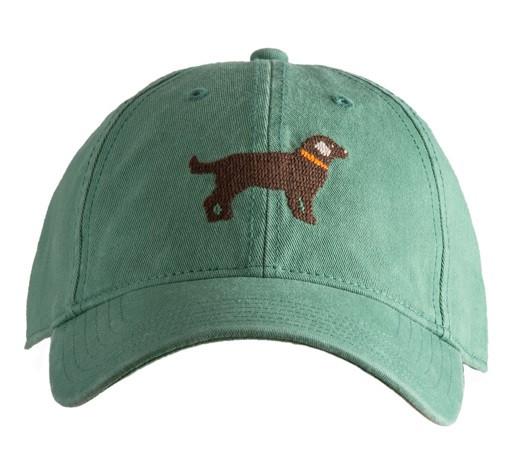 Men's Needlepoint Hat Hats Harding Lane Chocolate Lab