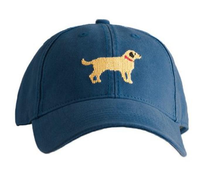 Men's Needlepoint Hat Hats Harding Lane Yellow Lab